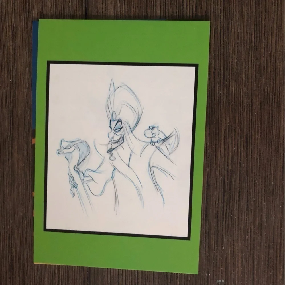 Disney Villains Postcards: Aladdin: Jafar 4 pack.